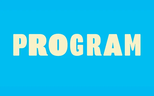 Program specimen from Emigre