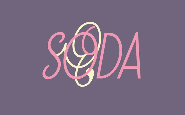 Soda Script specimen from Emigre