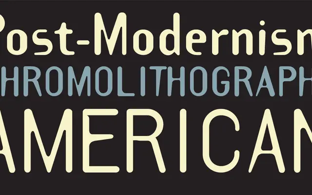 Template Gothic specimen from Emigre