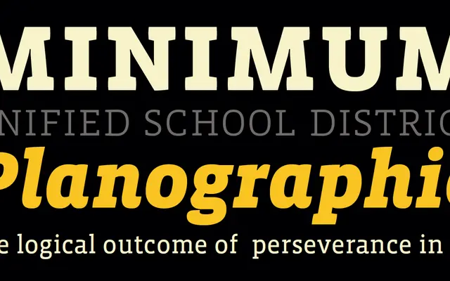 Vista Slab specimen from Emigre