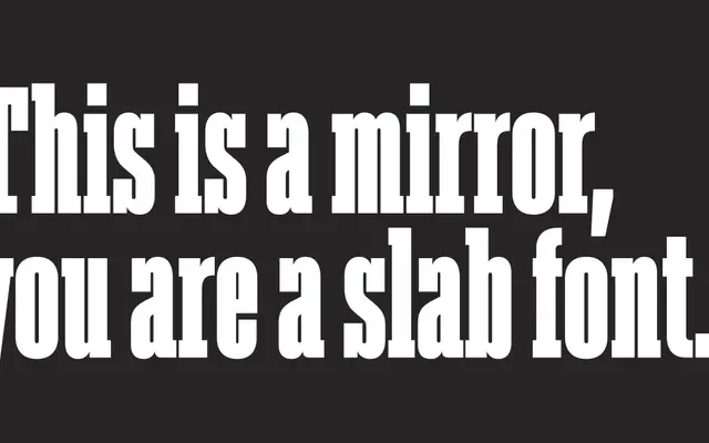 Akkordeon Slab specimen from Emtype Foundry