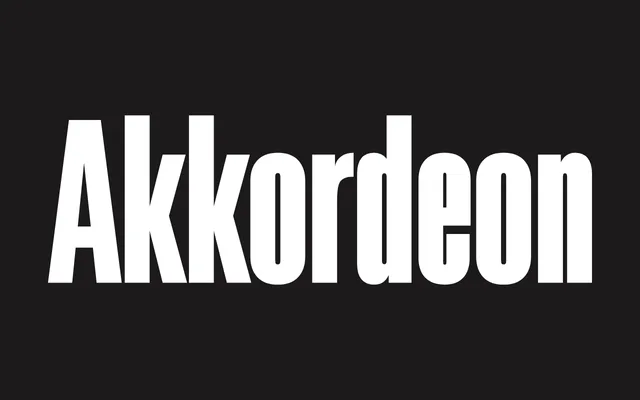 Akkordeon specimen from Emtype Foundry
