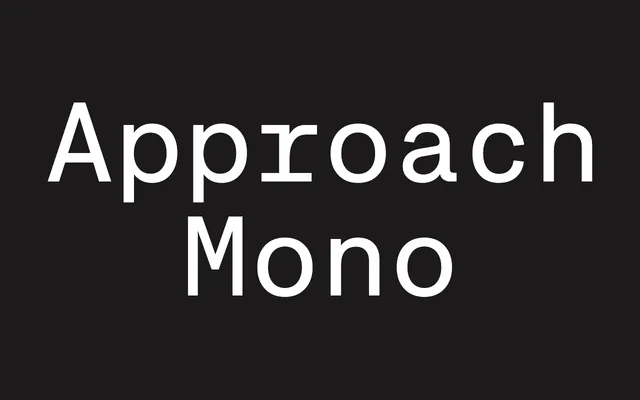 Approach Mono specimen from Emtype Foundry