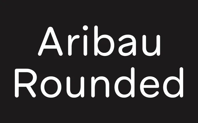 Aribau Rounded specimen from Emtype Foundry