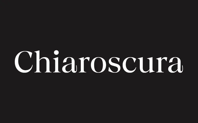 Chiaroscura specimen from Emtype Foundry