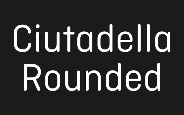 Ciutadella Rounded specimen from Emtype Foundry