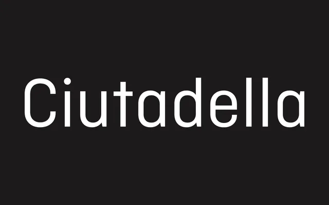 Ciutadella specimen from Emtype Foundry