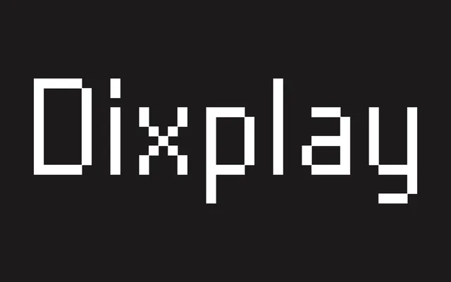 Dixplay specimen from Emtype Foundry