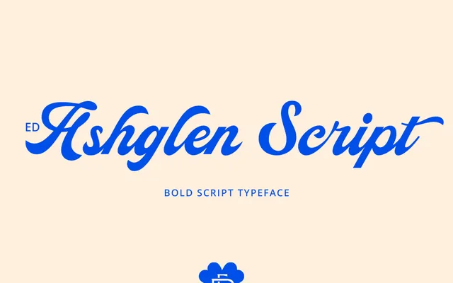 ED Ashglen Script specimen from Emyself Design