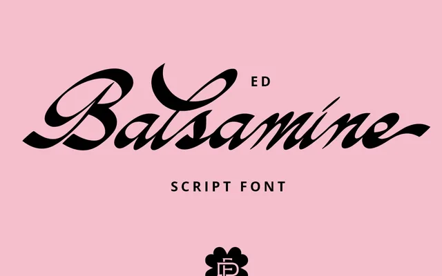 ED Balsamine Script specimen from Emyself Design