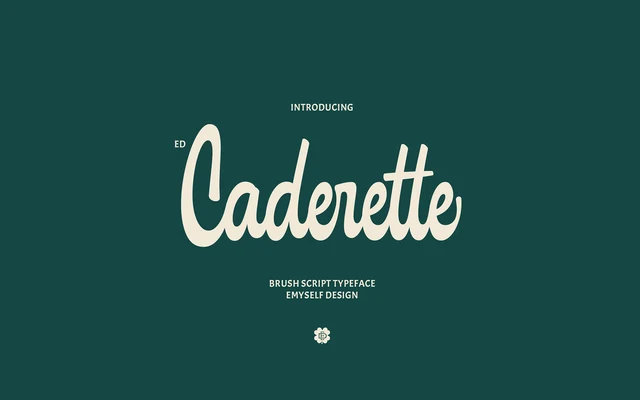 ED Caderette Script specimen from Emyself Design