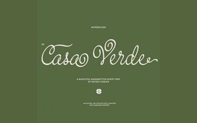 Ed Casa Verde specimen from Emyself Design