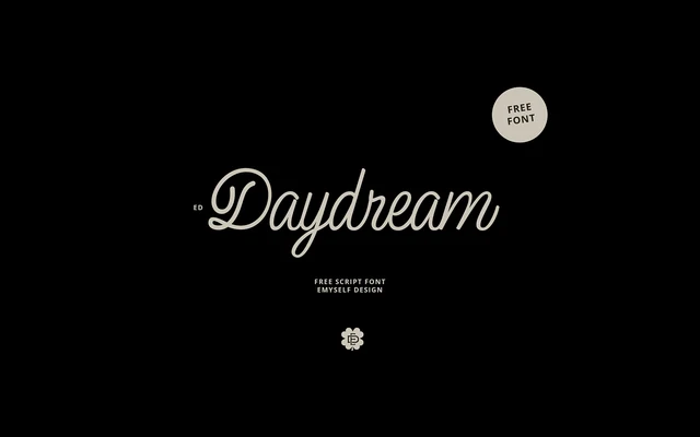 ED Daydream Script Font specimen from Emyself Design