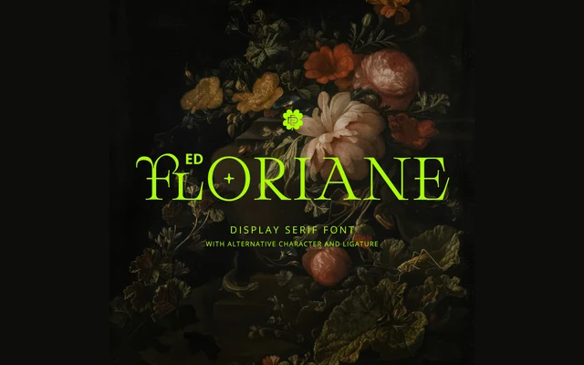 ED Floriane Serif specimen from Emyself Design