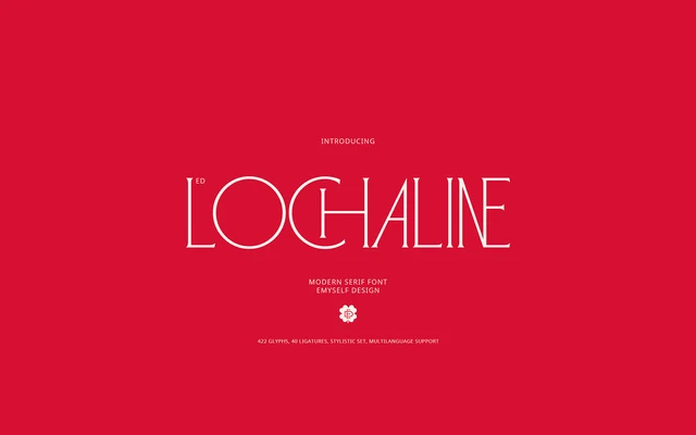 ED Lochaline Modern Serif specimen from Emyself Design