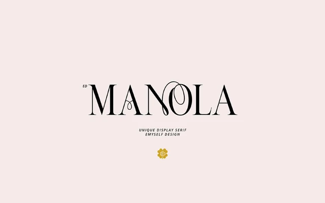 ED Manola Unique Serif specimen from Emyself Design