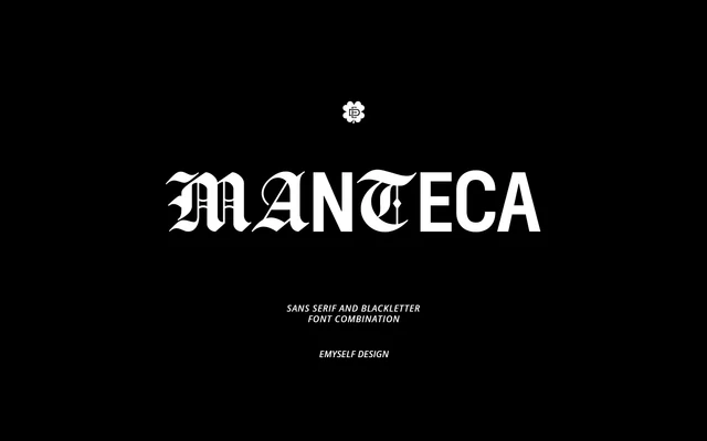 ED Manteca Combination Font specimen from Emyself Design