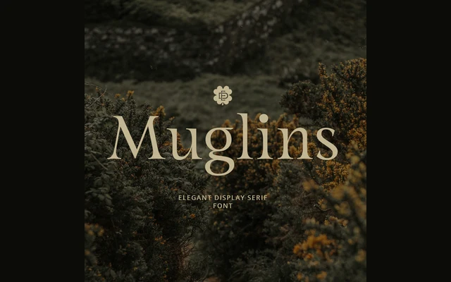 ED Muglins Display Serif specimen from Emyself Design