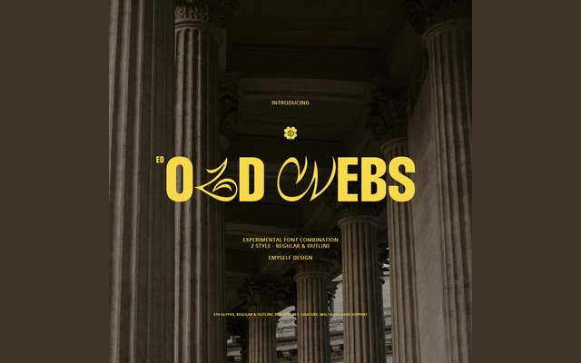 ED Old Webs Font Combinations specimen from Emyself Design