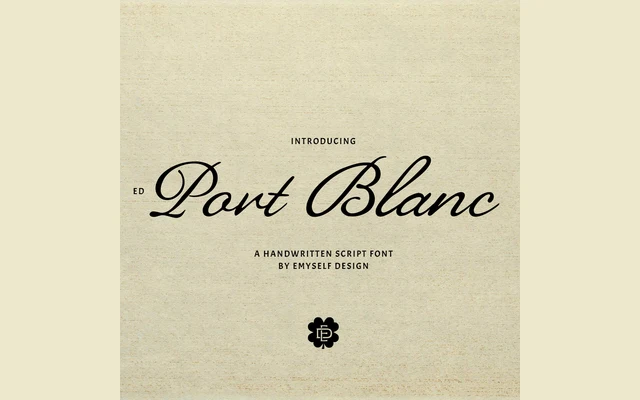 Ed Port Blanc specimen from Emyself Design
