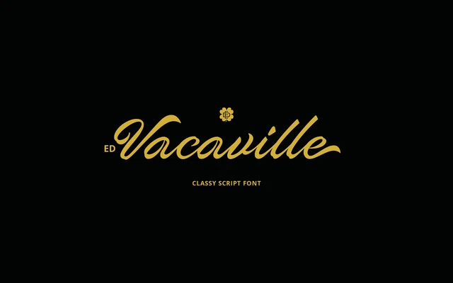 ED Vacaville Script specimen from Emyself Design