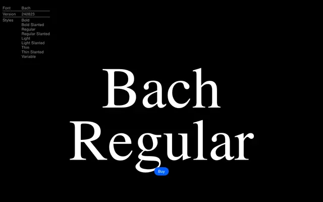 Bach specimen from EPI