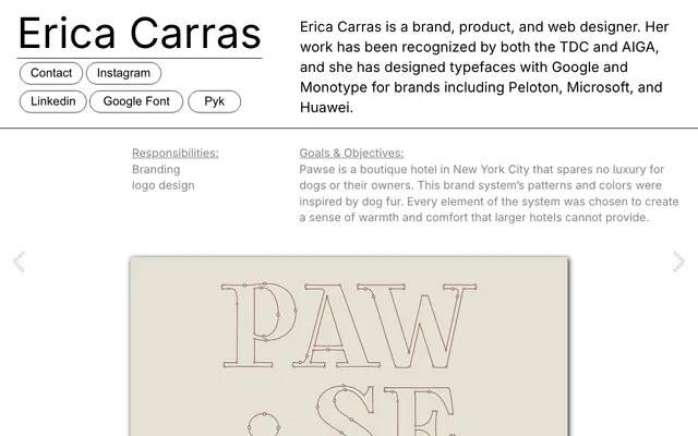 Pawse specimen from Erica Carras