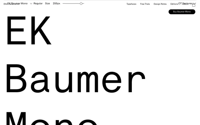 EK Baumer Mono specimen from Erkin Karamemet