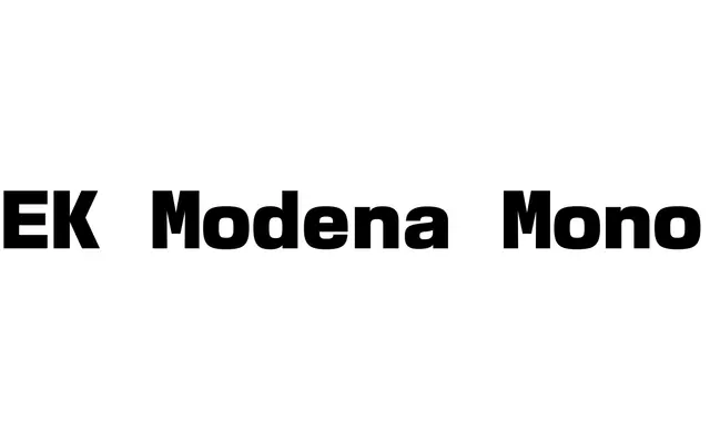 EK Modena Mono specimen from Erkin Karamemet