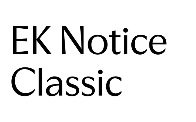 EK Notice Classic specimen from Erkin Karamemet