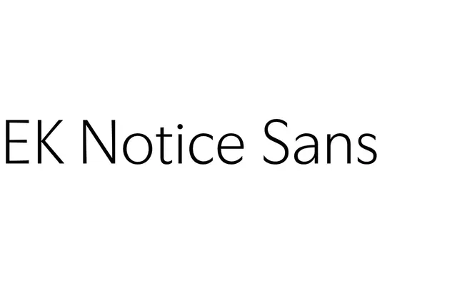 EK Notice Sans specimen from Erkin Karamemet