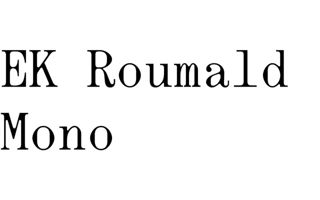 EK Roumald Mono specimen from Erkin Karamemet