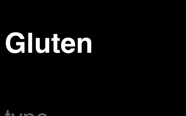 Gluten specimen from ETC Typefaces