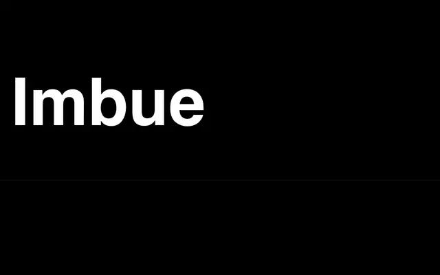 Imbue specimen from ETC Typefaces