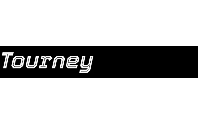 Tourney specimen from ETC Typefaces