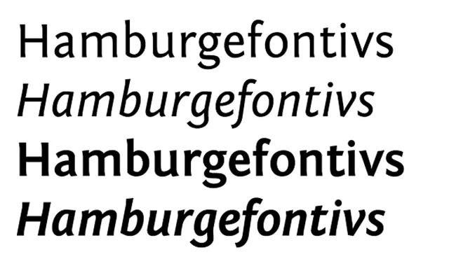 Fontin Sans specimen from exljbris