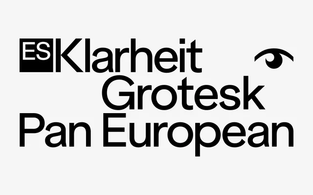 ES Klarheit Grotesk Paneuro specimen from Extraset