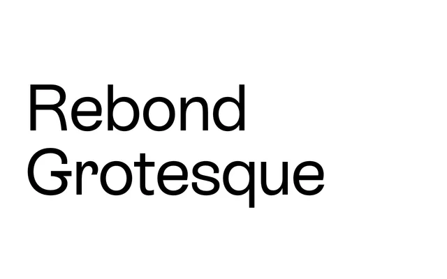 ES Rebond Grotesque specimen from Extraset