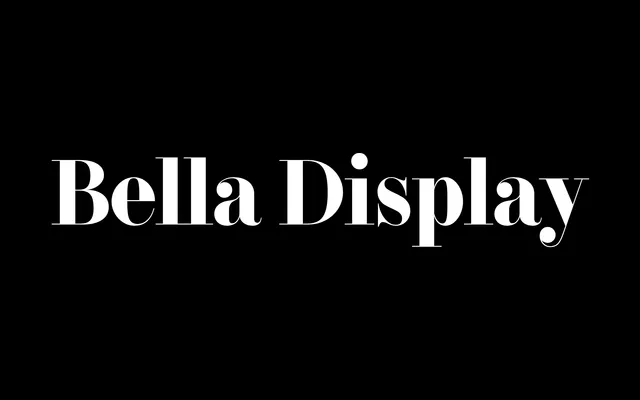 F37 Bella Display specimen from F37 Foundry