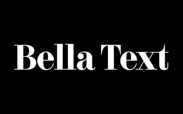 F37 Bella Text specimen from F37 Foundry
