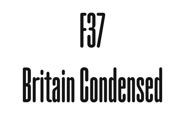 F37 Britain Condensed specimen from F37 Foundry