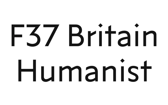 F37 Britain Humanist specimen from F37 Foundry