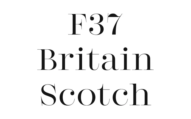 F37 Britain Scotch specimen from F37 Foundry