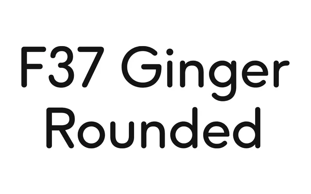 F37 Ginger Rounded specimen from F37 Foundry
