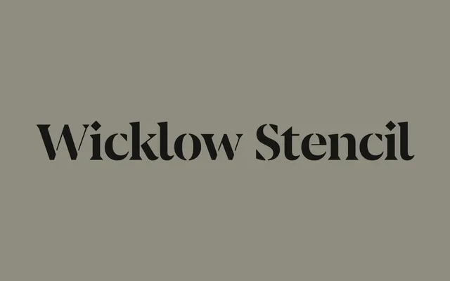 F37 Wicklow Stencil specimen from F37 Foundry