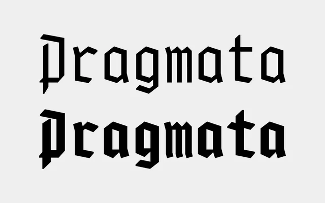 PragmataPro Fraktur specimen from Fabrizio Schiavi Design