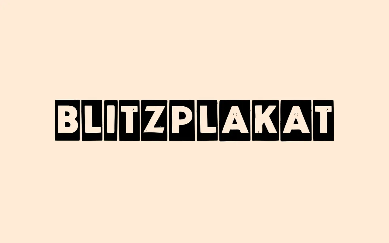 Blitzplakat specimen from FaceType