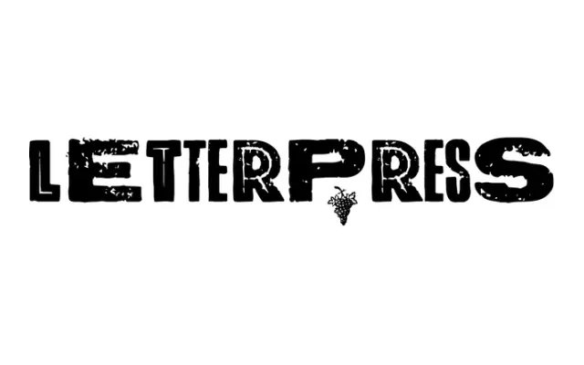 Letterpress specimen from Facetype