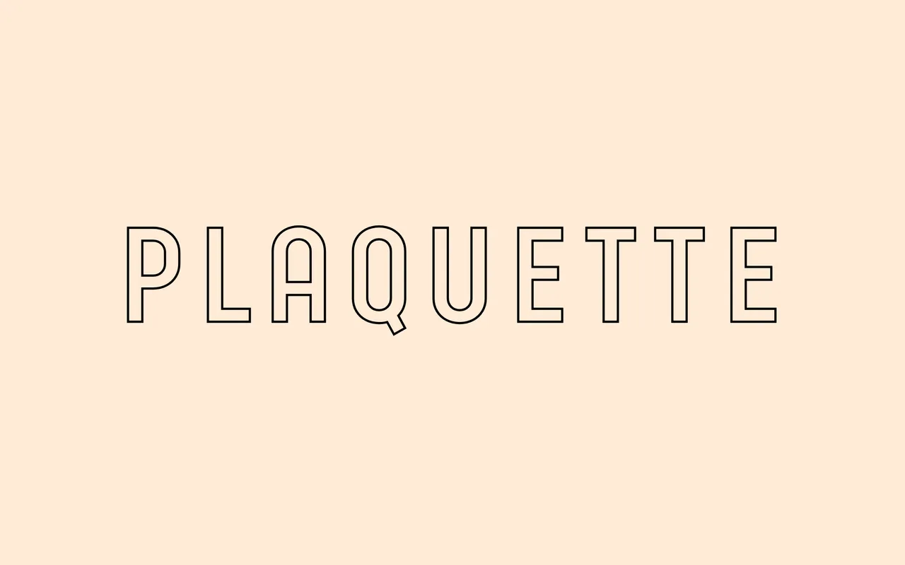 Plaquette specimen from Facetype