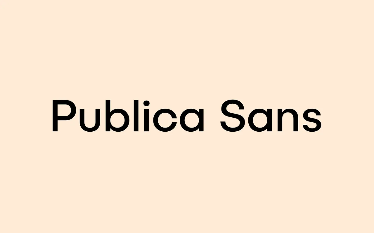 Publica Sans specimen from FaceType